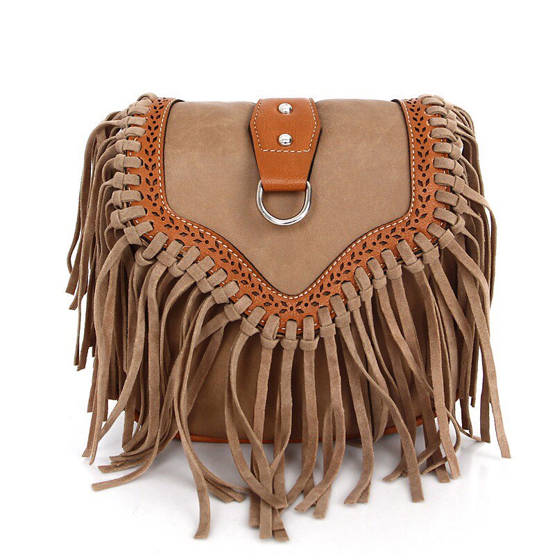 波西米亚流苏斜挎包森系女包复古包women's bohemian tassel bags