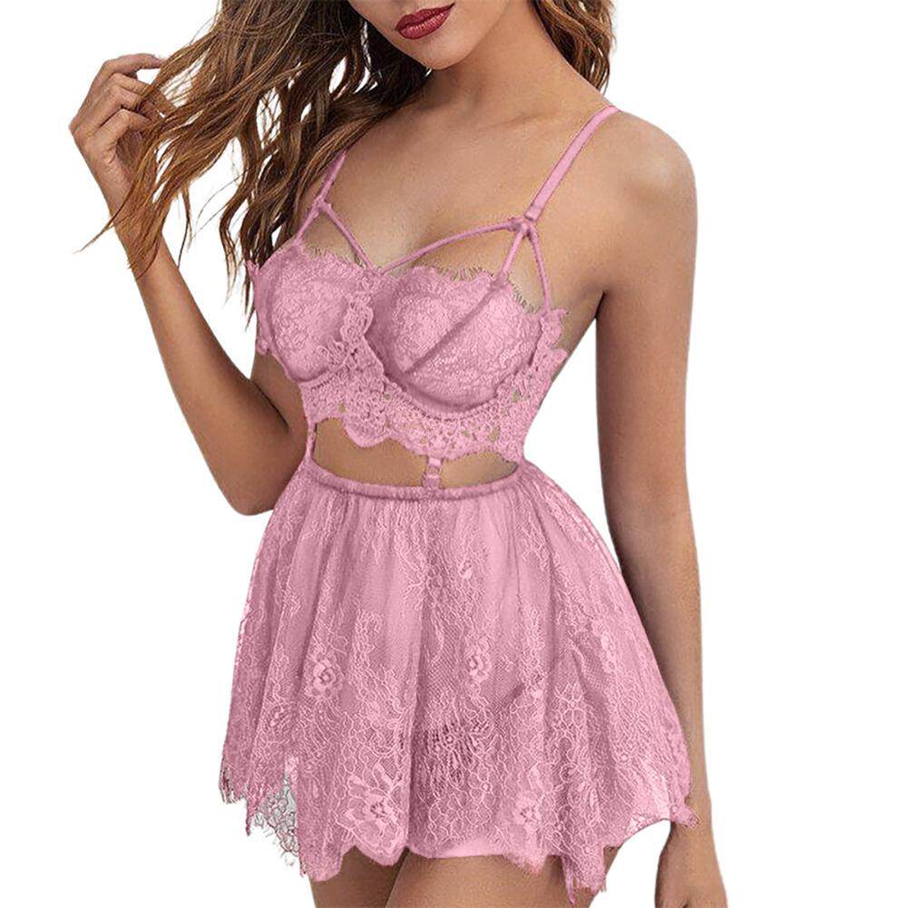 Lace camisole suit pajamas   v领性感蕾丝吊带背心套装青年睡衣
