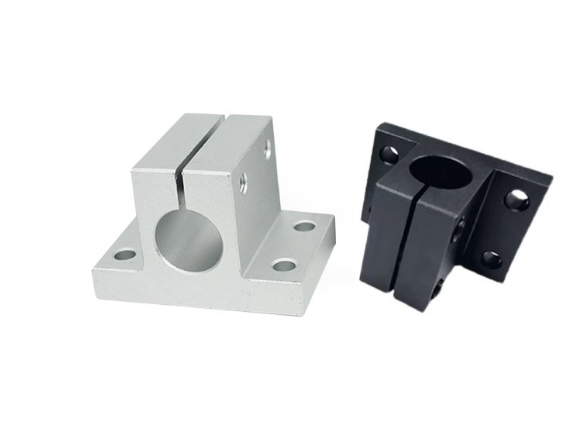 光轴固定支撑座CLTB20安装支架加厚导向轴支座4安装孔RCJ01 RCJ02