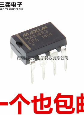 原装正品 MAX1483EPA MAX1483EPA+ DIP-8直插 RS422/RS485 收发器