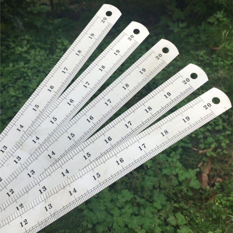不锈钢钢尺50cm 钢板尺50公分 钢直尺500mm 教学仪器