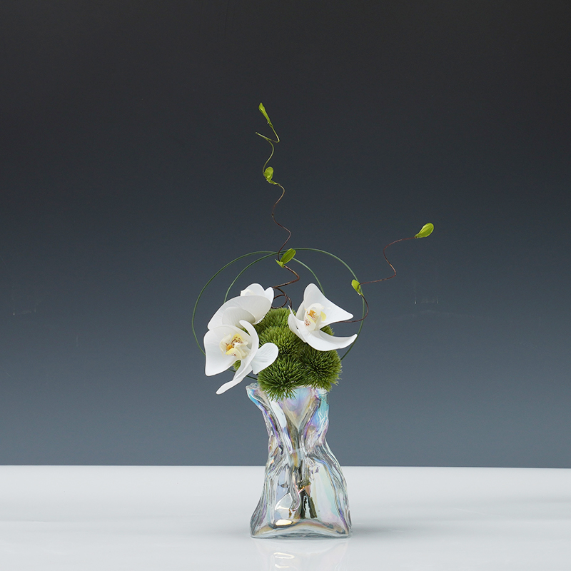 现代简约轻奢水晶花器仿