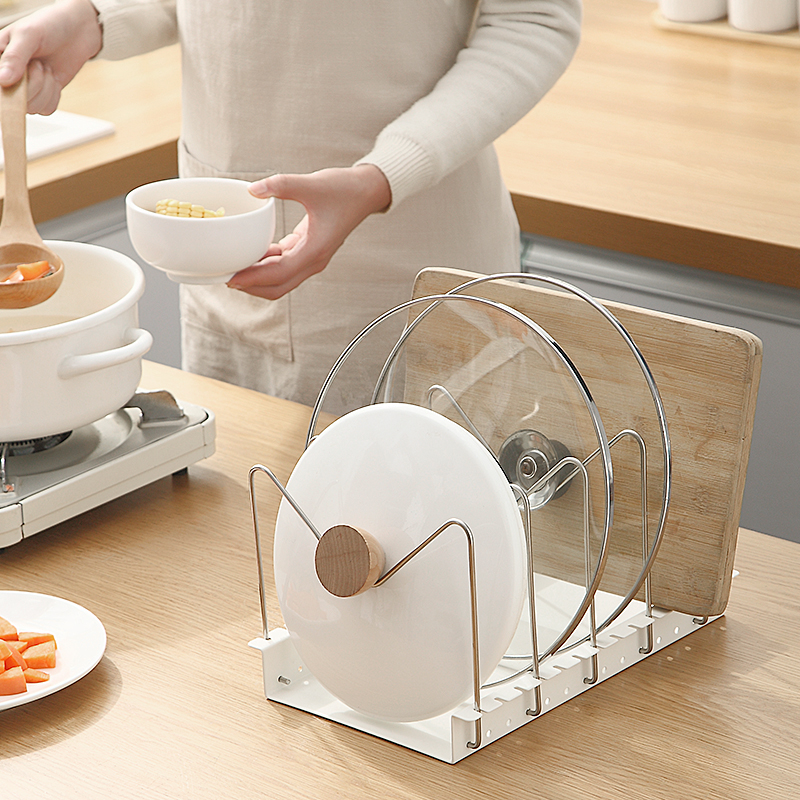 简约日式碳钢坐锅盖架厨