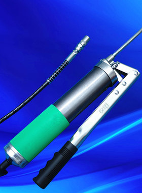 HCAT高档双排气手动双压杆式黄油枪 重型双柱塞手动纸塑/塑料盒