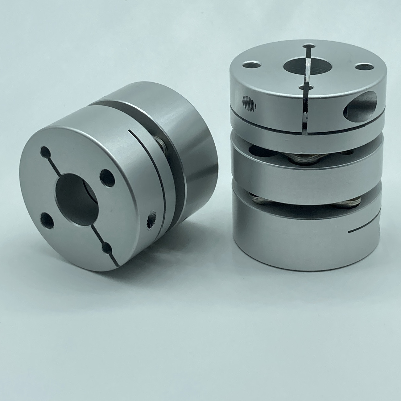 外径D26单膜片联轴器 双膜 弹性簧片铝合金 大扭矩键槽  伺服电机