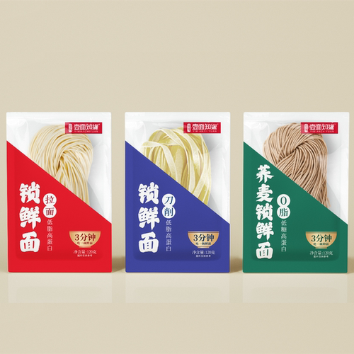 佳茂120g一人份水煮面半干面速食拉面刀削宽面汤面锁鲜挂面荞麦面
