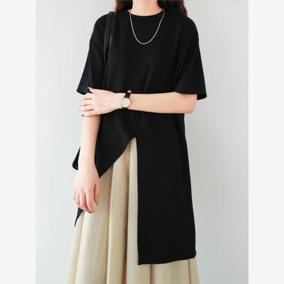 设计感t恤女短袖夏季港风