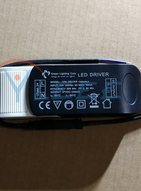Green Lighting Corp LED 10W DRIVER DIMMABLE 37VDC/240mA