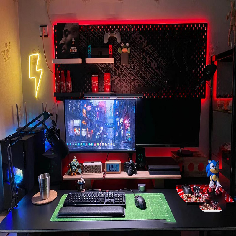 洞板灯条桌面氛围七彩带