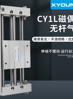 CY1L25-300磁偶式无杆气缸CY1L25-500磁耦合无杆气缸CY1L25-600