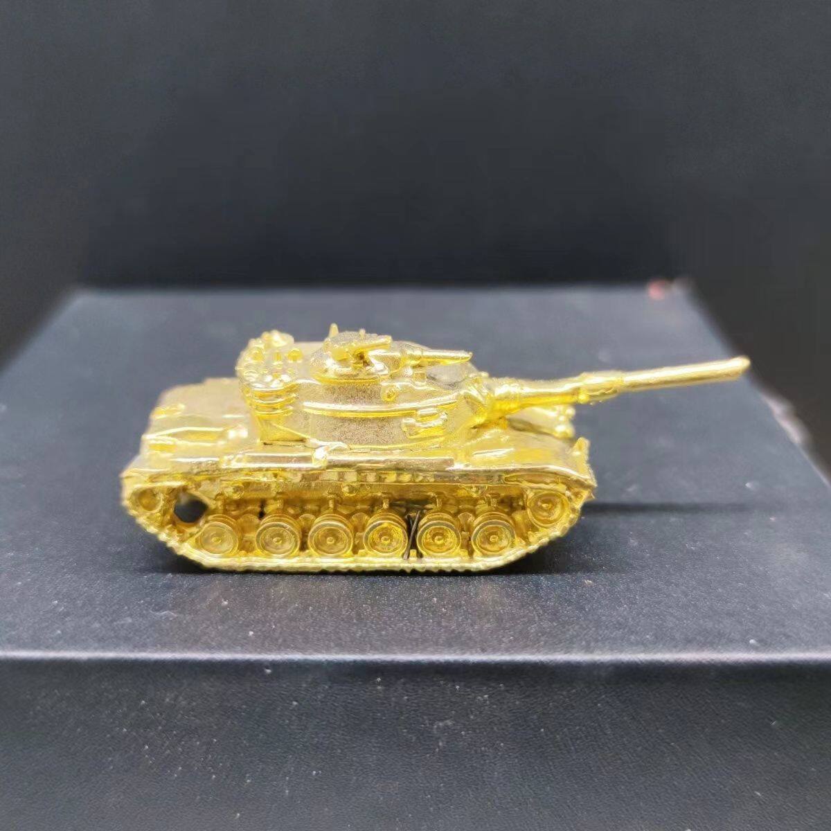 纯铜实心德国豹1A一重型主战坦克1:72金属成品模型摆件手办可上色