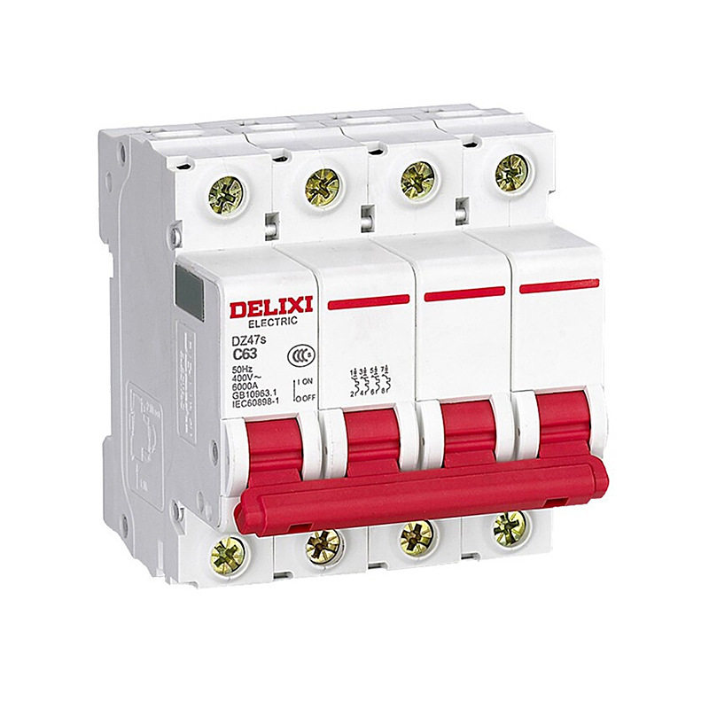 德力西电气 dz47s 小型断路器 dz47s c型 4p 63a | dz47sn4c63