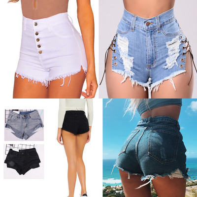2019夏欧美WISH牛仔棉弹