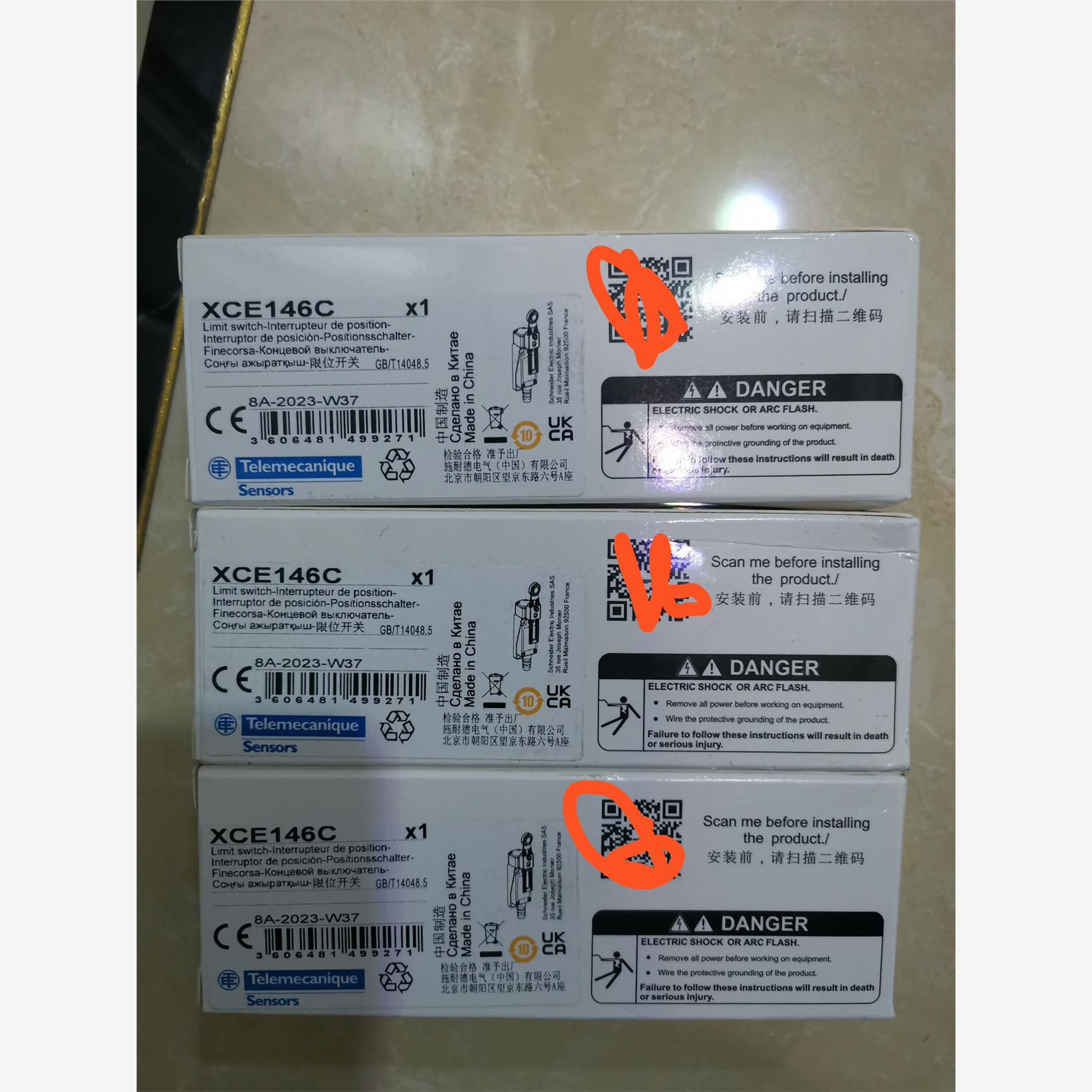 施耐德 XCE146C 限位开关，全新库存现货正品，未开封，50议价
