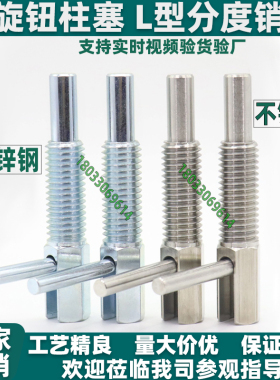 L型分度销ZAU41/42 ZAU51/52-M6 M8 M10 M12 M16旋钮柱塞LBLT 4 5