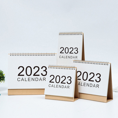 2023 2024 Desktop Calendar English Coil Daily Monthly Plan