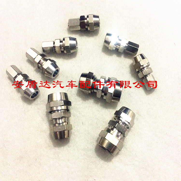 铜镀镍快拧直通变径锁母