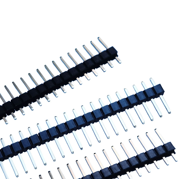 间距2.54MM 1X40P  单排排针1*40PIN 镀金 环保全铜  直排针L11.6