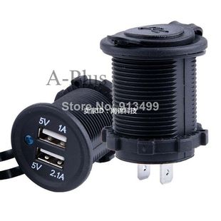 2024 Waterproof USB Charger Adapter Socket 12-24V Outlet