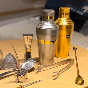 日本进口YUKIWA摇酒器 不锈钢调酒器套装酒吧用具 日式英式调酒壶