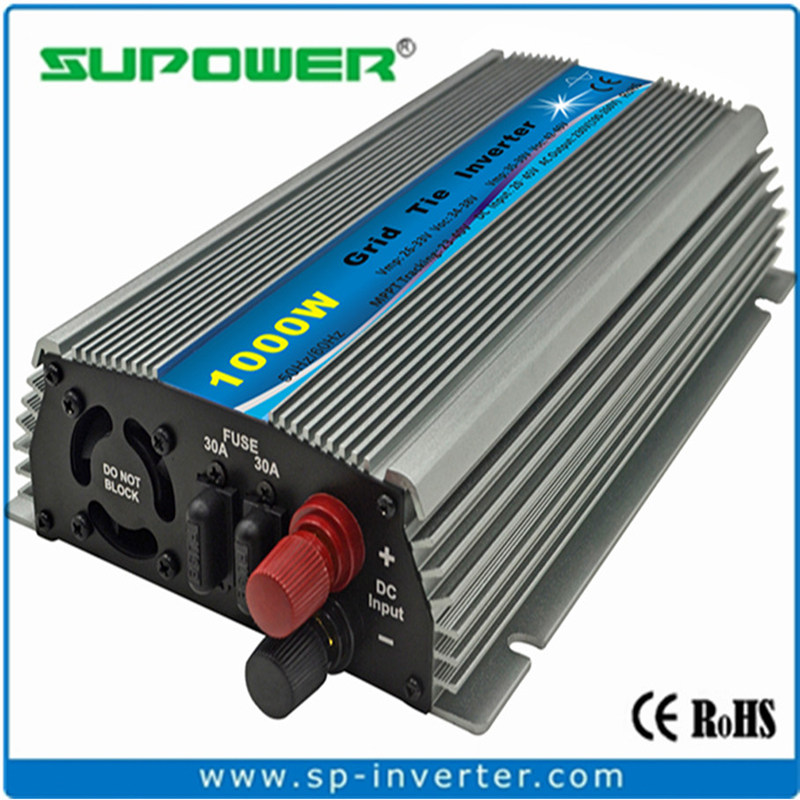 1000W家用并网逆变器22-50V36V转220V太阳能发电机光伏微型逆变器