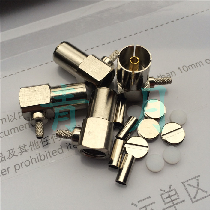 纯铜天线母直角弯头数字