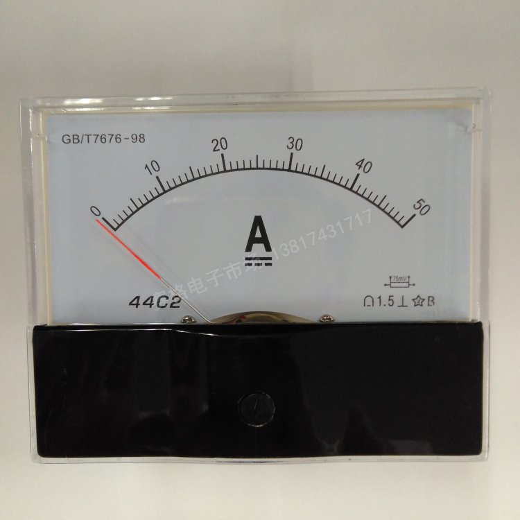 44C2-50A/75mV 直流电流表 指针式 电流表 测试直流50A直流电流