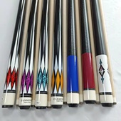 包邮 深圳中式 九球打杆枫木台球杆球房大头公杆 美式 黑八桌球杆花式