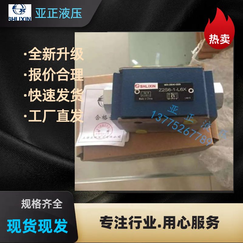 恒力立新液控单向阀Z2S6A/B-1/2/3-L6X  Z2S10-1-10 Z2S16-1-10