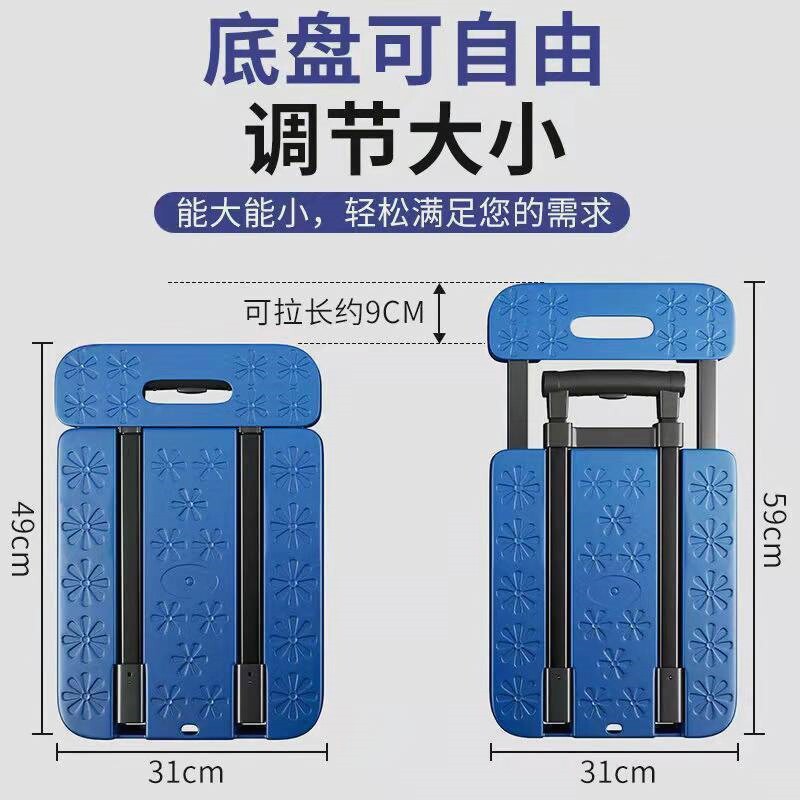 德国进口小推车手推车货搬运车载重手拉车家用拖车折叠便携拉货拉
