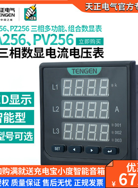 天正P256L多功能电测仪表智能数显交流单三相RS485电流电压组合表