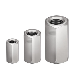 8x10x12x15x18 M3M4M5M6 304不锈钢六角加长螺母牙条连接母