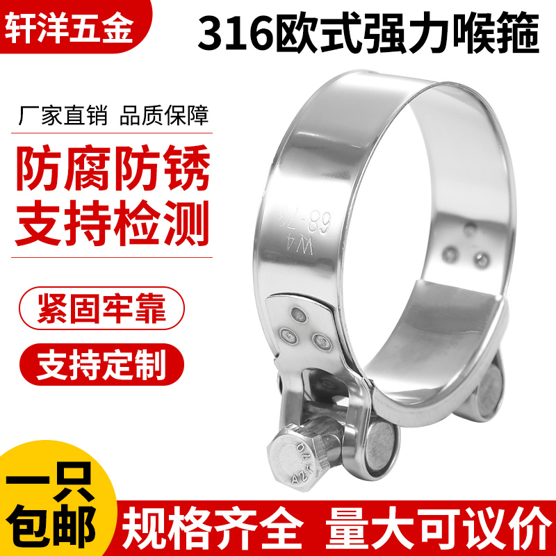 不锈钢欧式强力卡喉箍丝