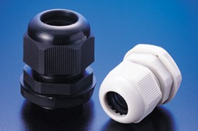 尼龙电缆接头 防水接头 电缆固定头 黑白 PG7--PG63