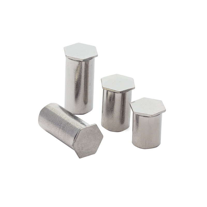304不锈钢盲孔压铆螺柱BSOS-M2M2.5M3M4M5M6压铆螺母柱件压板螺柱