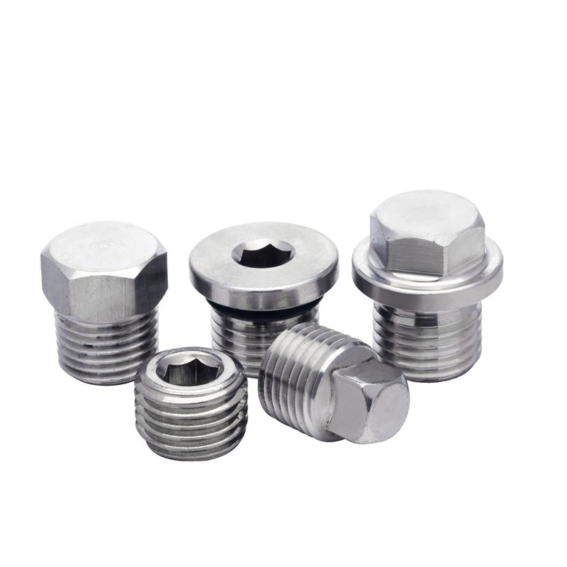 不锈钢内六角堵头外丝法