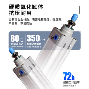 SE标准DNC气缸32DSBC2 DNCB40-50-63-80-100-125-150-200-PPV-A