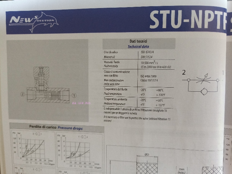 意大利NEWSOLUTION节流阀STU120单向节流阀VUR140SP1液控阀STU340