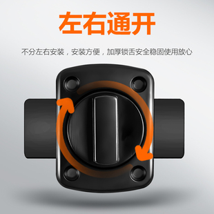 锁合金插销门栓门扣防盗卫生间插销卧室反锁弹簧门闩安全锁扣门锁