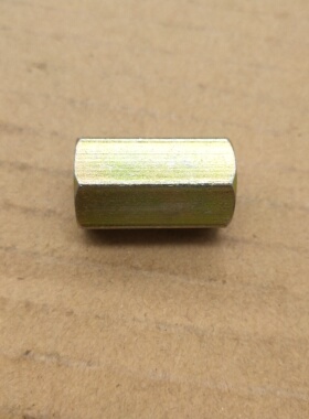 M12&times;1.5全牙内丝液压高压铁可焊接接头M12*1.5双头内丝管箍