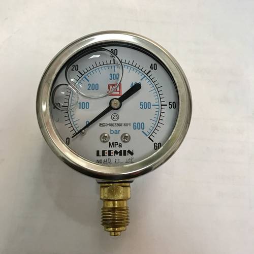 压力0-60mpa 600bar 螺纹G1/4 直径63mm 品牌leemin 径向 2.5级