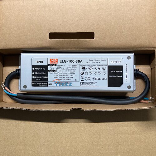 明纬 ELG-100-36A 恒流驱动 LED 防水 开关电源
