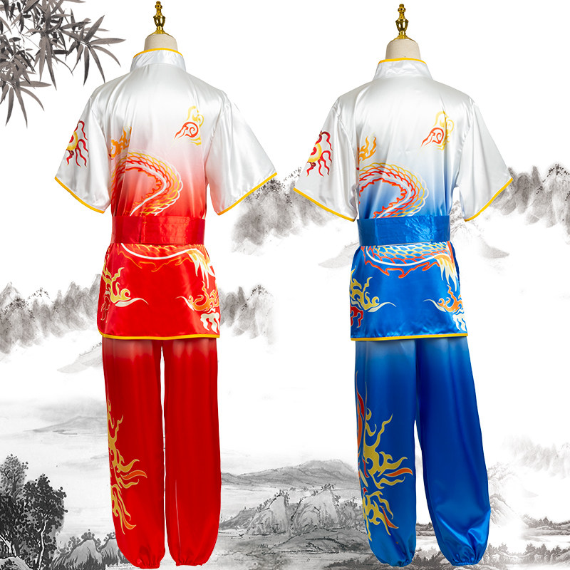 武术服装表演服套装练功服功夫练武服男女演出服比赛服武馆训练服
