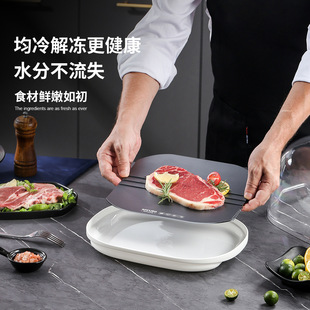家用保鲜解冻器快速解冻盘肉生鲜海鲜牛排锁鲜化冻板厨房刺身解冻