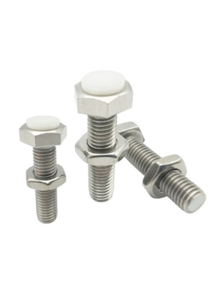 不锈钢外六角带聚缩醛止