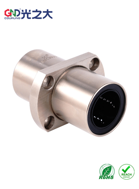 四强中间带法兰直线轴承加长LMFC10 12 16 20 25 30LUU防锈耐腐蚀