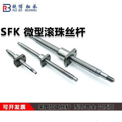 微型小型滚珠丝杆SFK0601 0801 0802 0802.5 1002 1004 丝杠螺母