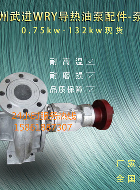 WRY高温热油泵头不绣钢1.5-4KW50-50-170包邮总成叶轮泵盖联轴器