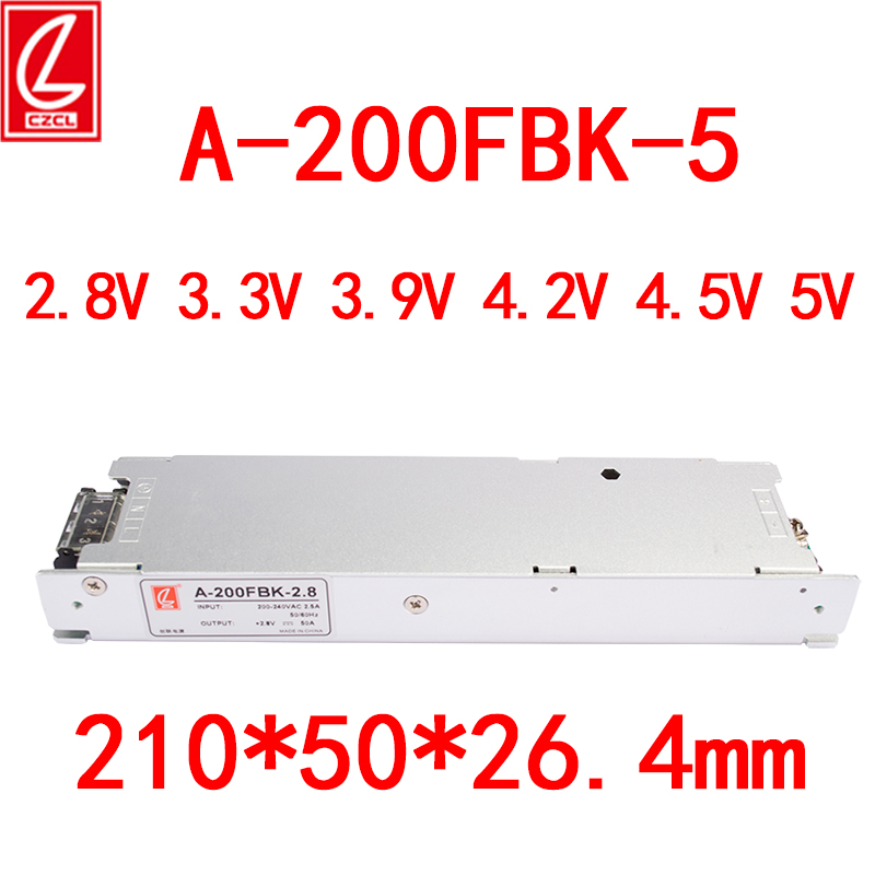 A-200FBK-5V2.8V3.3V3.9V4.2V4.5v创联电源40A200W LED显示屏电源