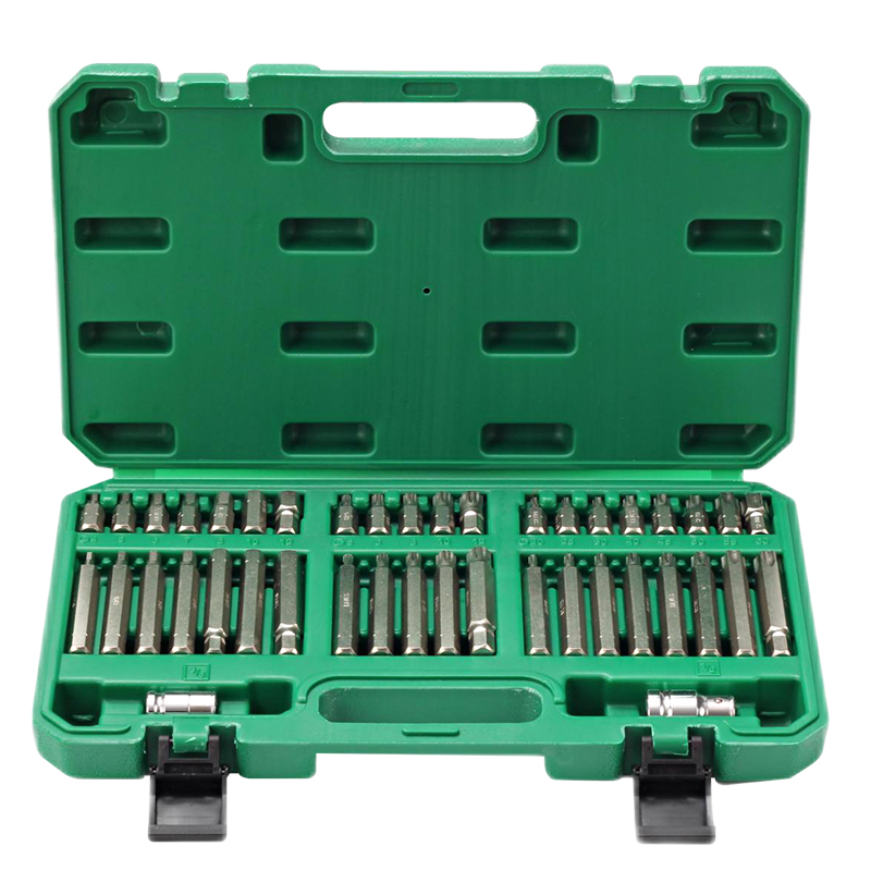 TAYES/台益斯42件S2旋具批头套装电动风批花型十二角螺丝刀家用款